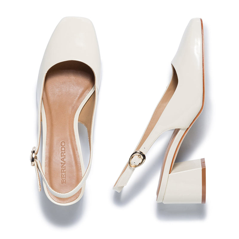 Bernardo Alexia Slingback Hakken Dames Wit | NTZ7720UT
