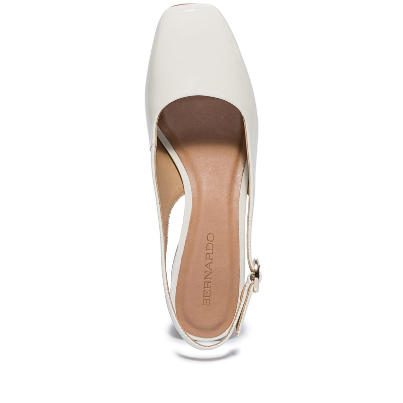 Bernardo Alexia Slingback Hakken Dames Wit | NTZ7720UT