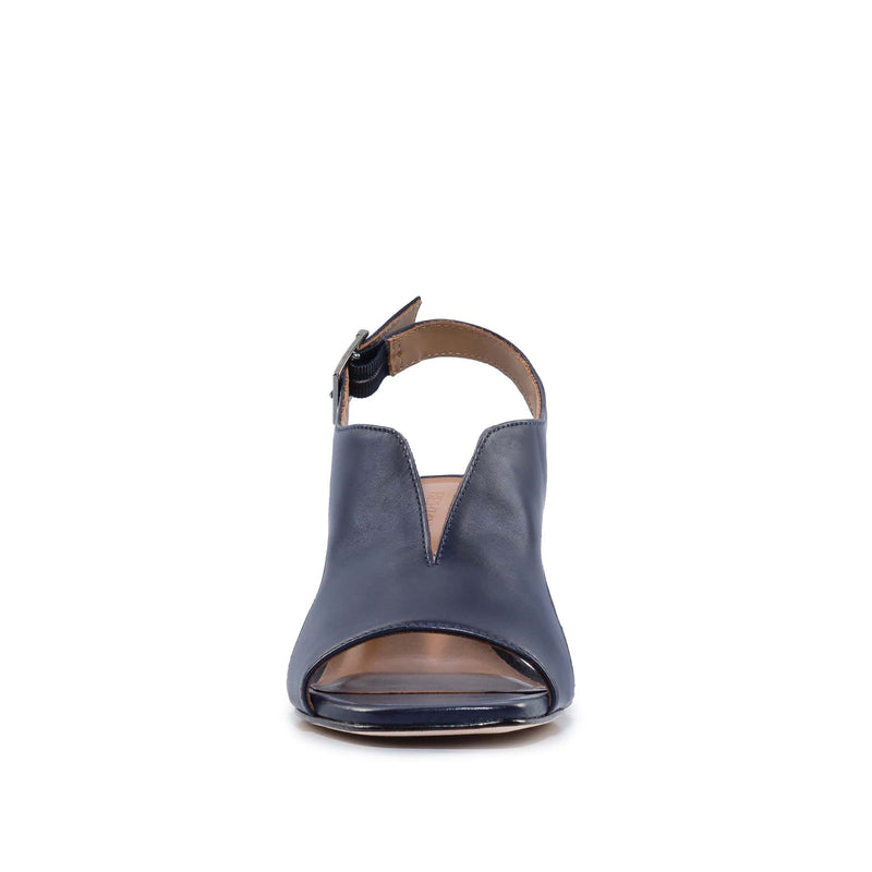 Bernardo Bedford Mid Hakken Sandalen Dames Donkerdonkerblauw | MKV1439JB