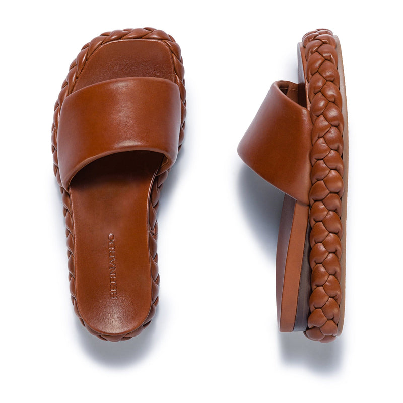 Bernardo Charleston Braided Schuifsandalen Dames Chocola | PSN365DB
