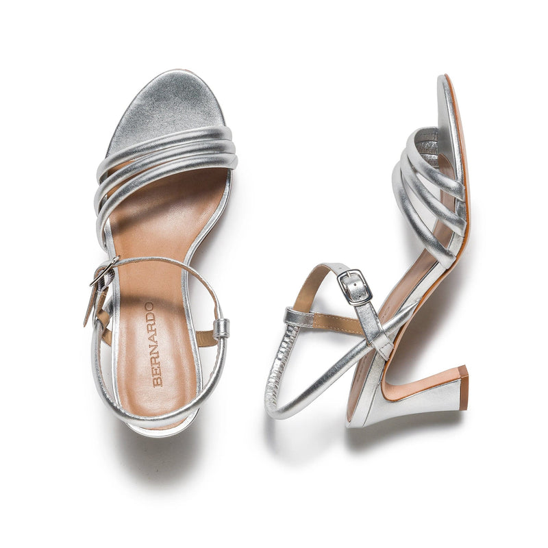 Bernardo Noor Hakken Sandalen Dames Zilver | ITW5745QN