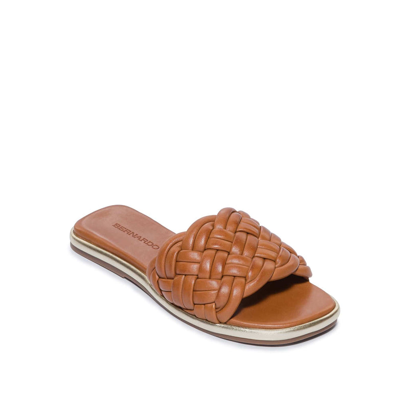 Bernardo Troy Woven Schuifsandalen Dames Donkerbruin | XFZ8159HW