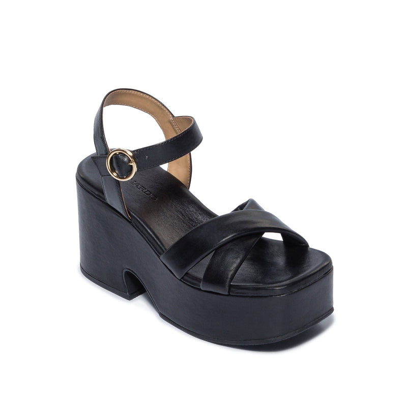 Bernardo Weston Plateau Sandalen Dames Zwart | YWG1360BD